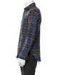R13 Plaid Print Peacoat