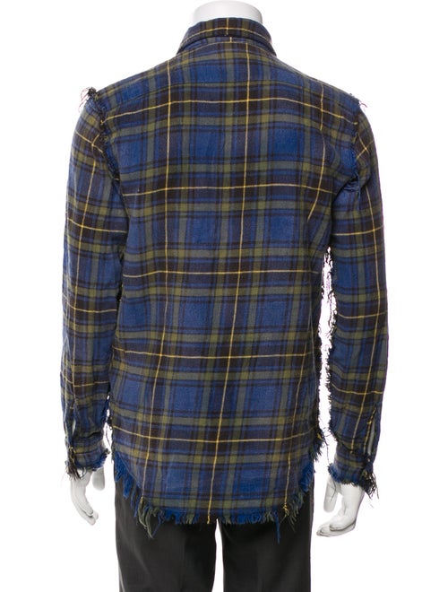 R13 Plaid Print Peacoat