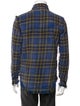 R13 Plaid Print Peacoat