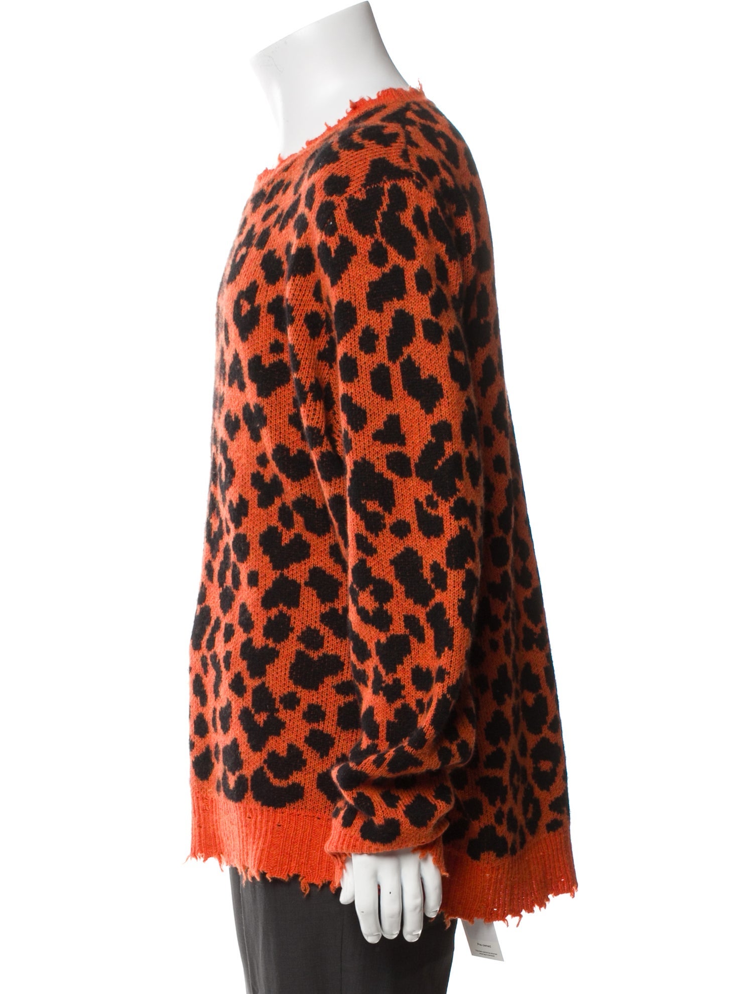 R13 Cashmere Animal Print Pullover