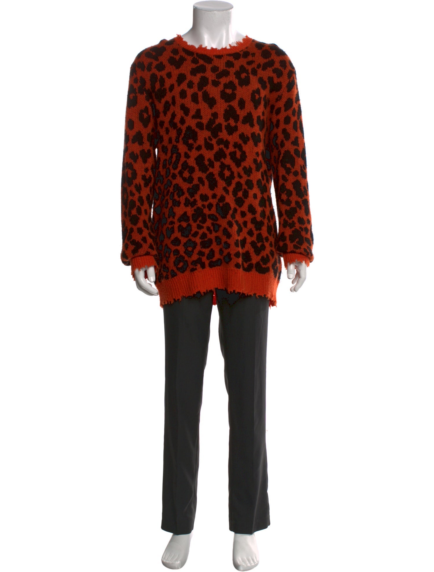 R13 Cashmere Animal Print Pullover