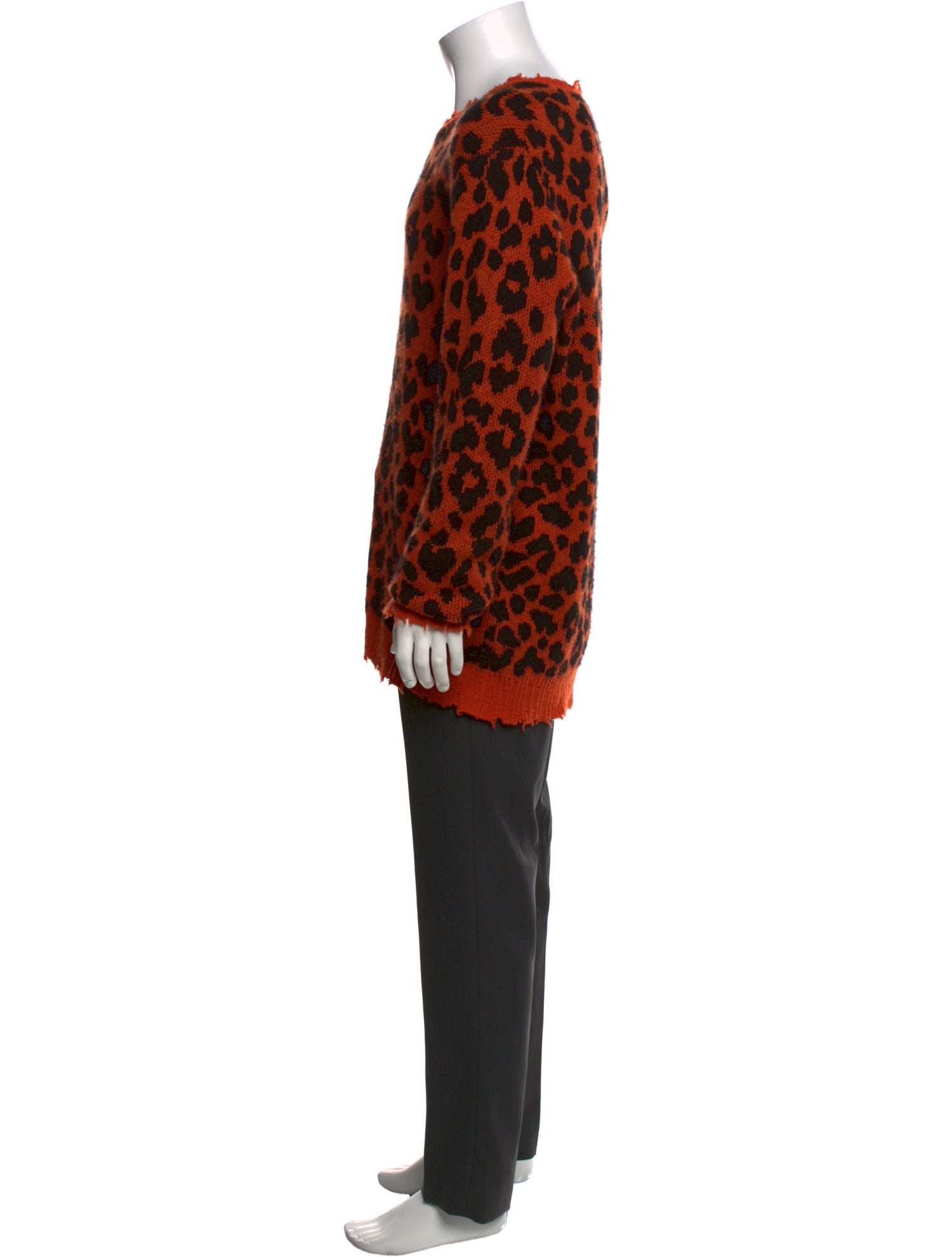 R13 Cashmere Animal Print Pullover