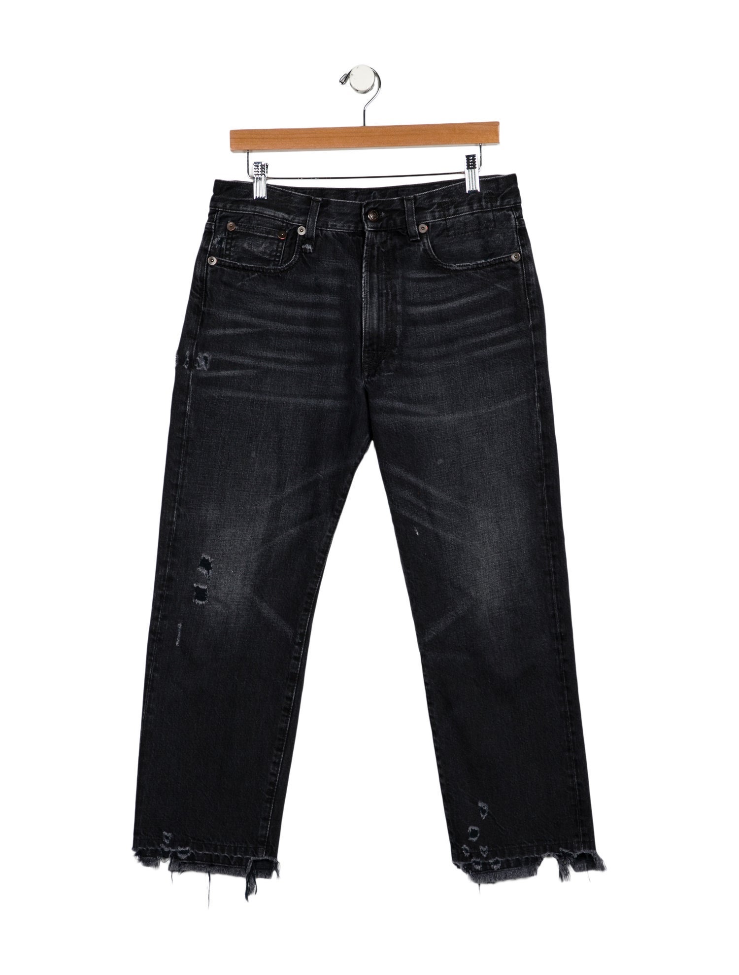R13 High-Rise Straight Leg Jeans