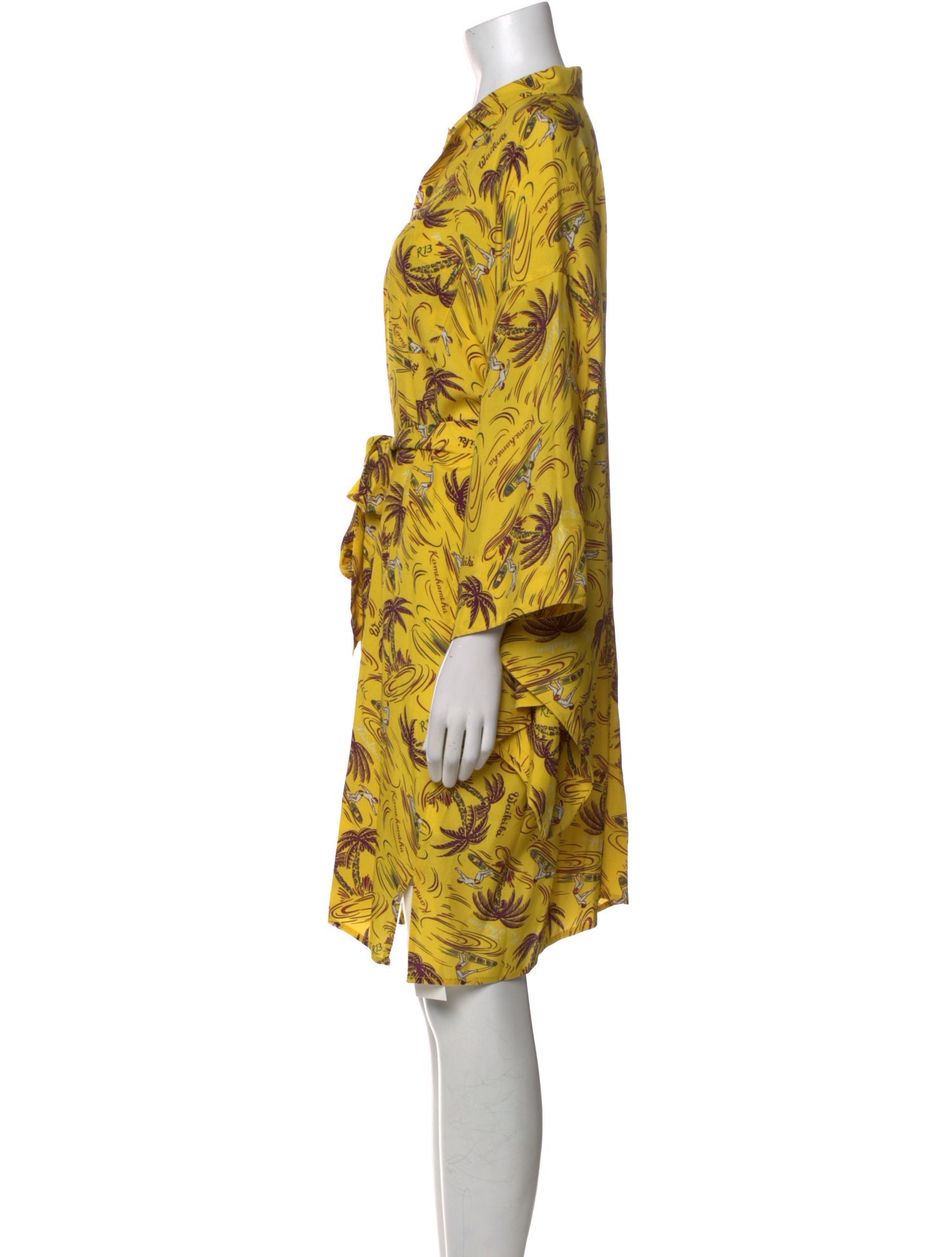 R13 Printed Mini Dress