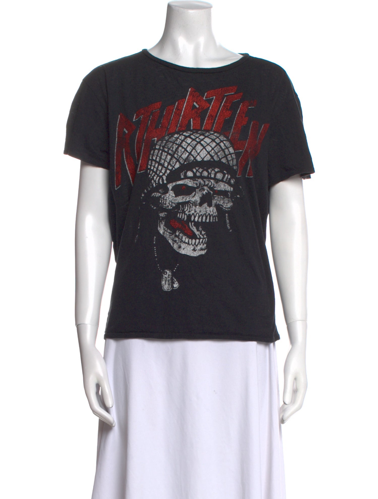 R13 Graphic Print Crew Neck T-Shirt