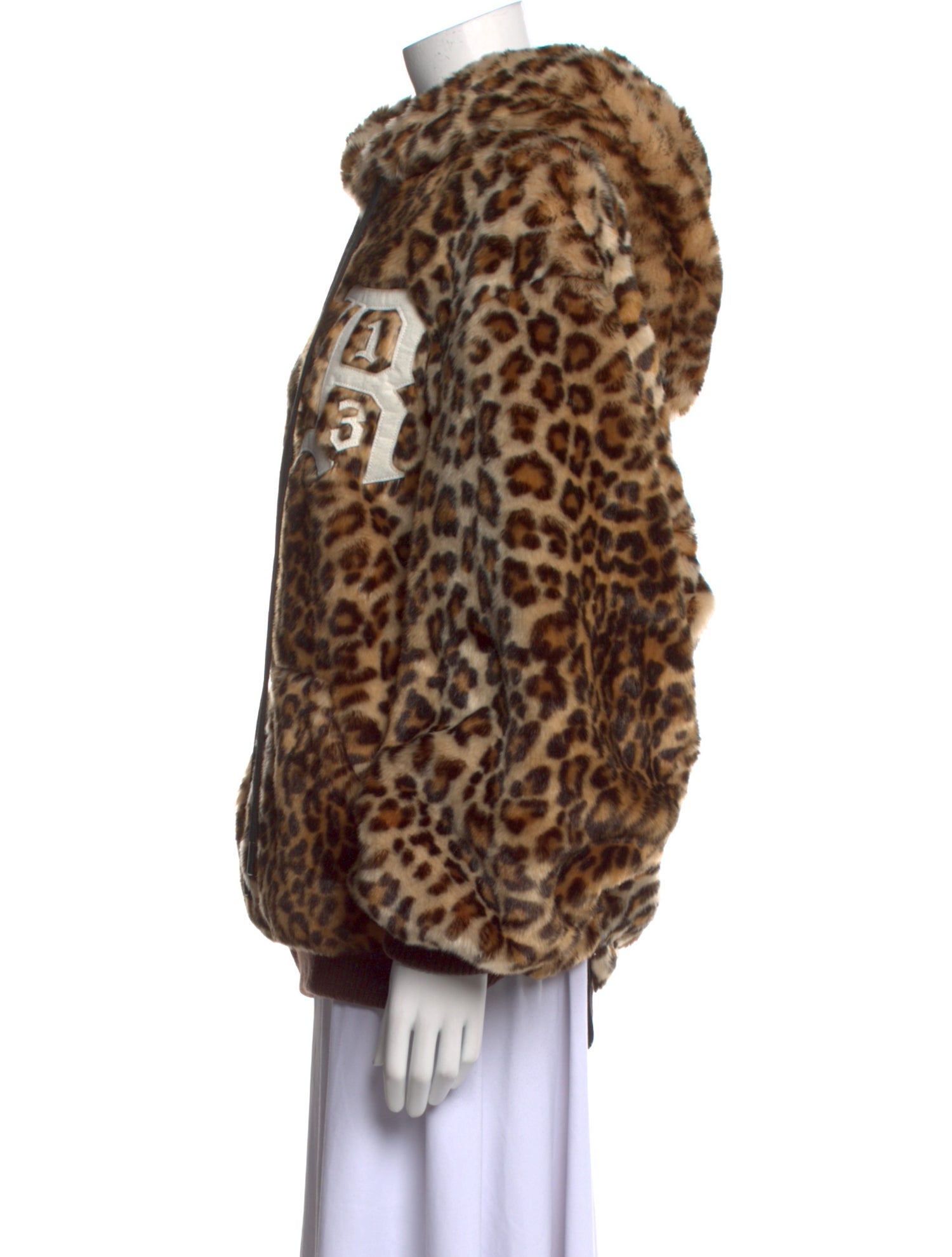 R13 Animal Print Mock Neck Sweatshirt