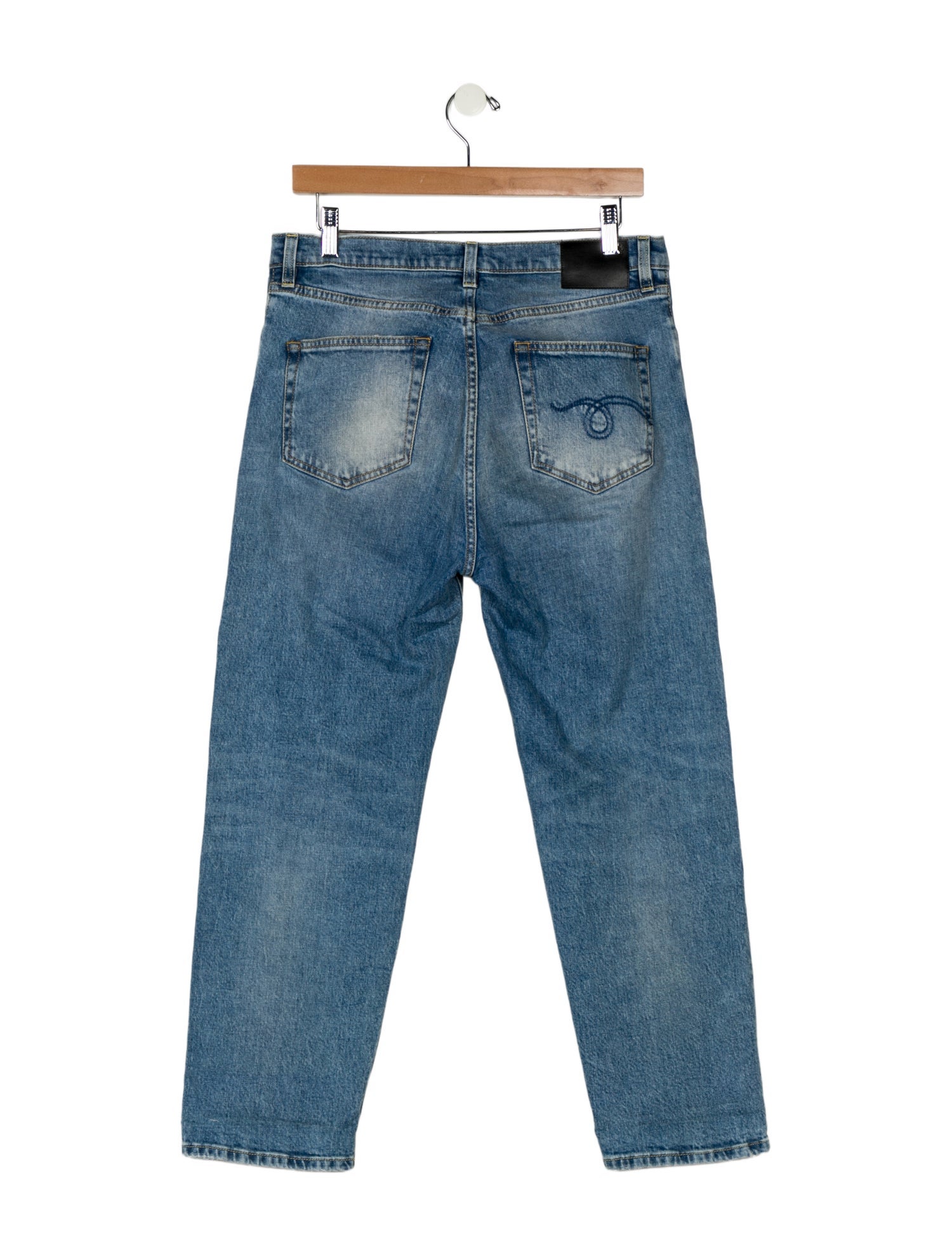 R13 High-Rise Straight Leg Jeans
