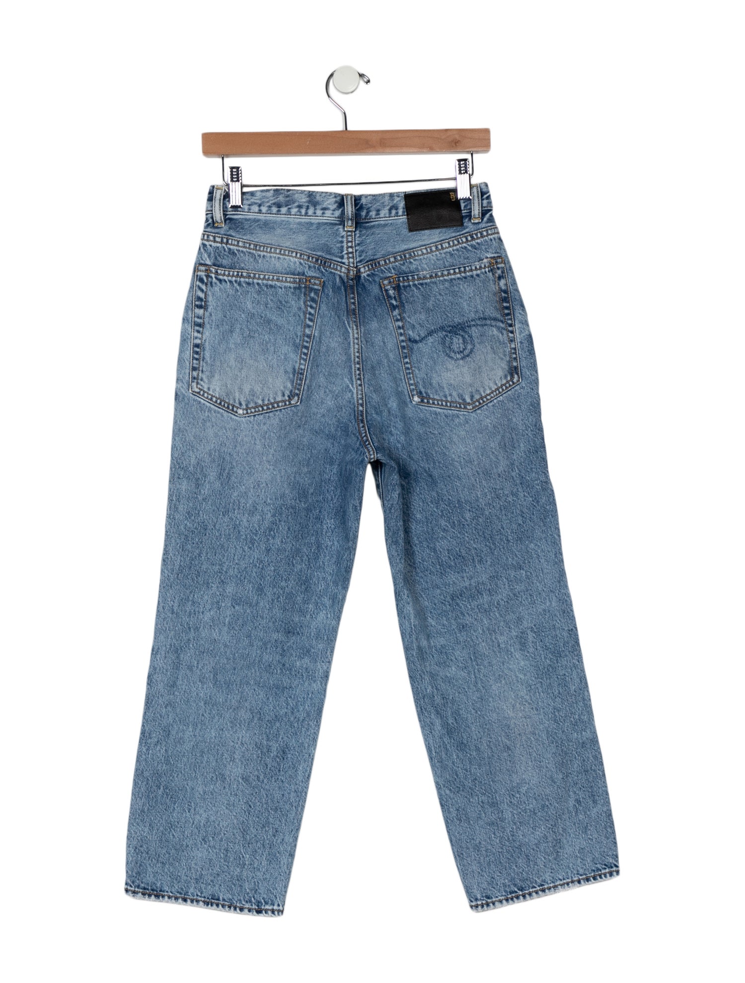 R13 High-Rise Straight Leg Jeans