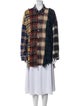 R13 Plaid Print Long Sleeve Button-Up Top
