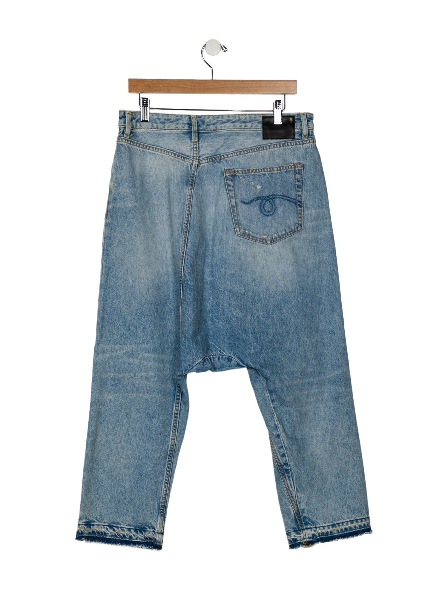 R13 High-Rise Straight Leg Jeans