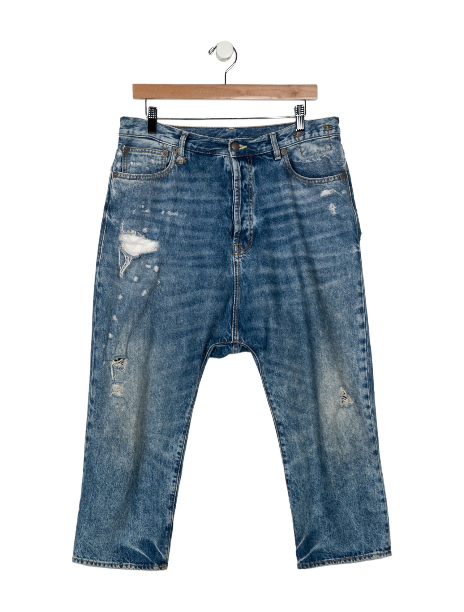 R13 High-Rise Straight Leg Jeans