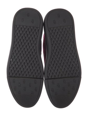 R13 Canvas Colorblock Pattern Wedge Sneakers