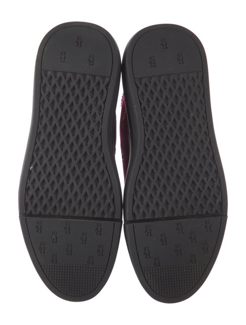 R13 Canvas Colorblock Pattern Wedge Sneakers