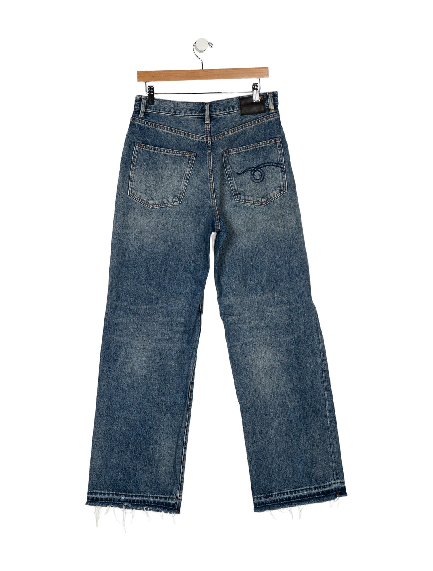 R13 High-Rise Wide Leg Jeans