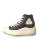 R13 Canvas Colorblock Pattern Wedge Sneakers