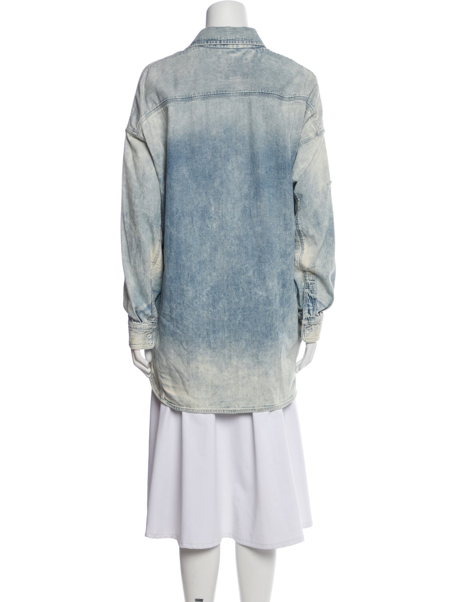 R13 Long Sleeve Button-Up Top