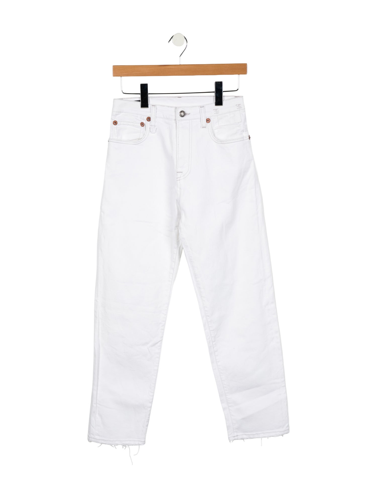 R13 High-Rise Straight Leg Jeans