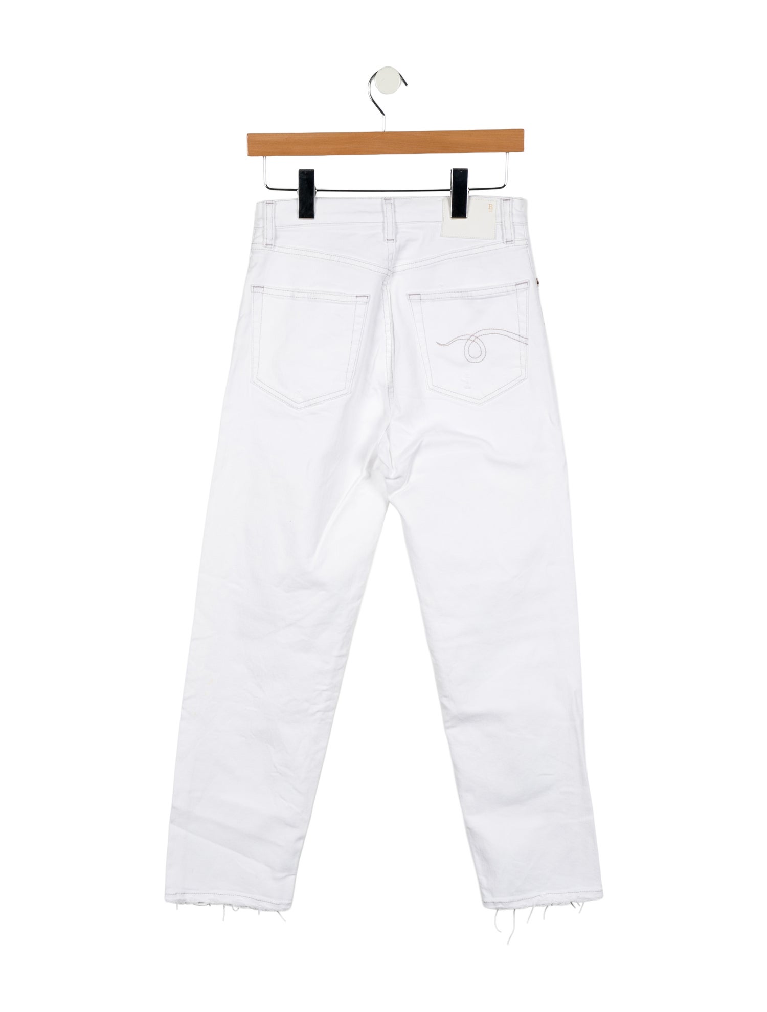 R13 High-Rise Straight Leg Jeans