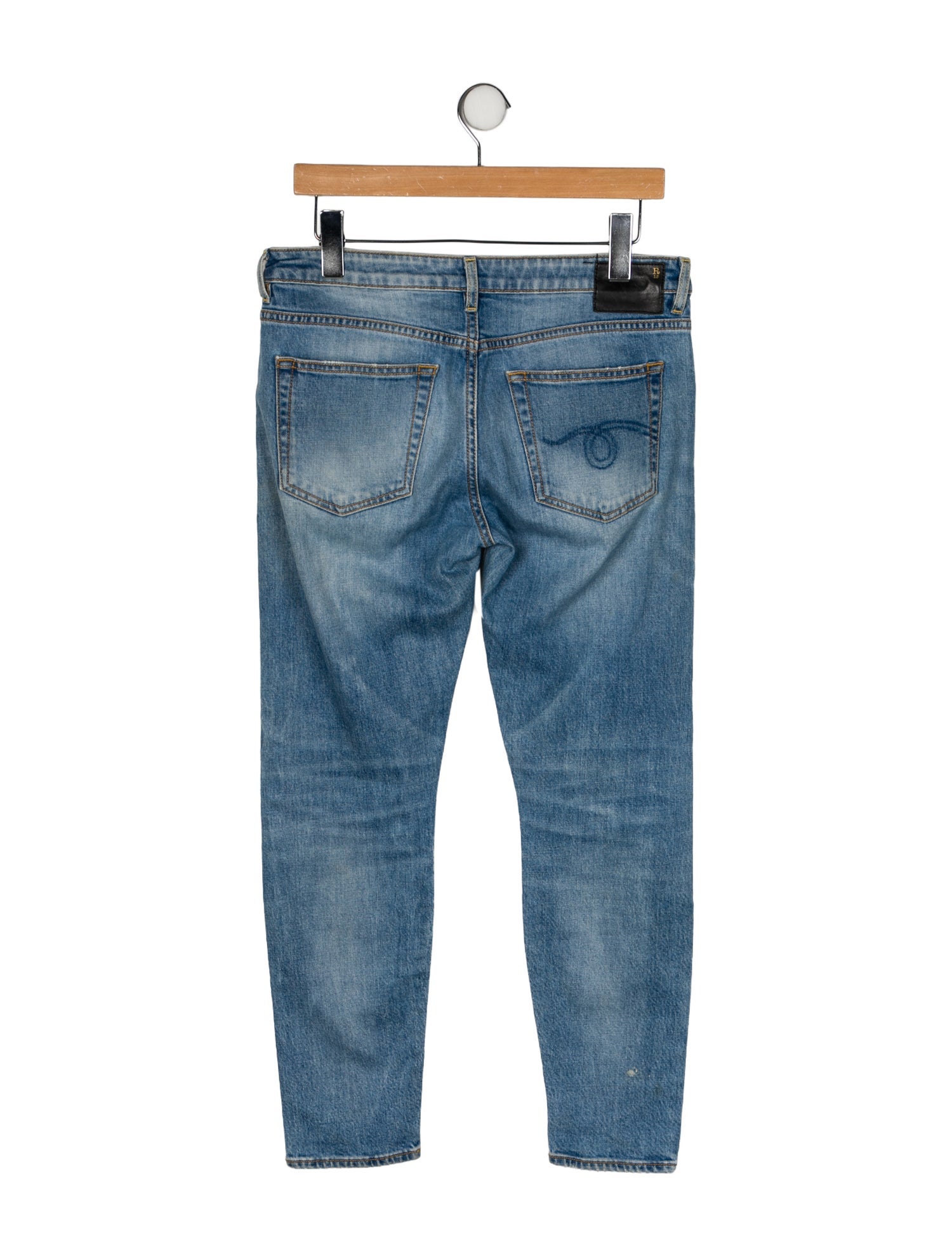 R13 Mid-Rise Skinny Leg Jeans