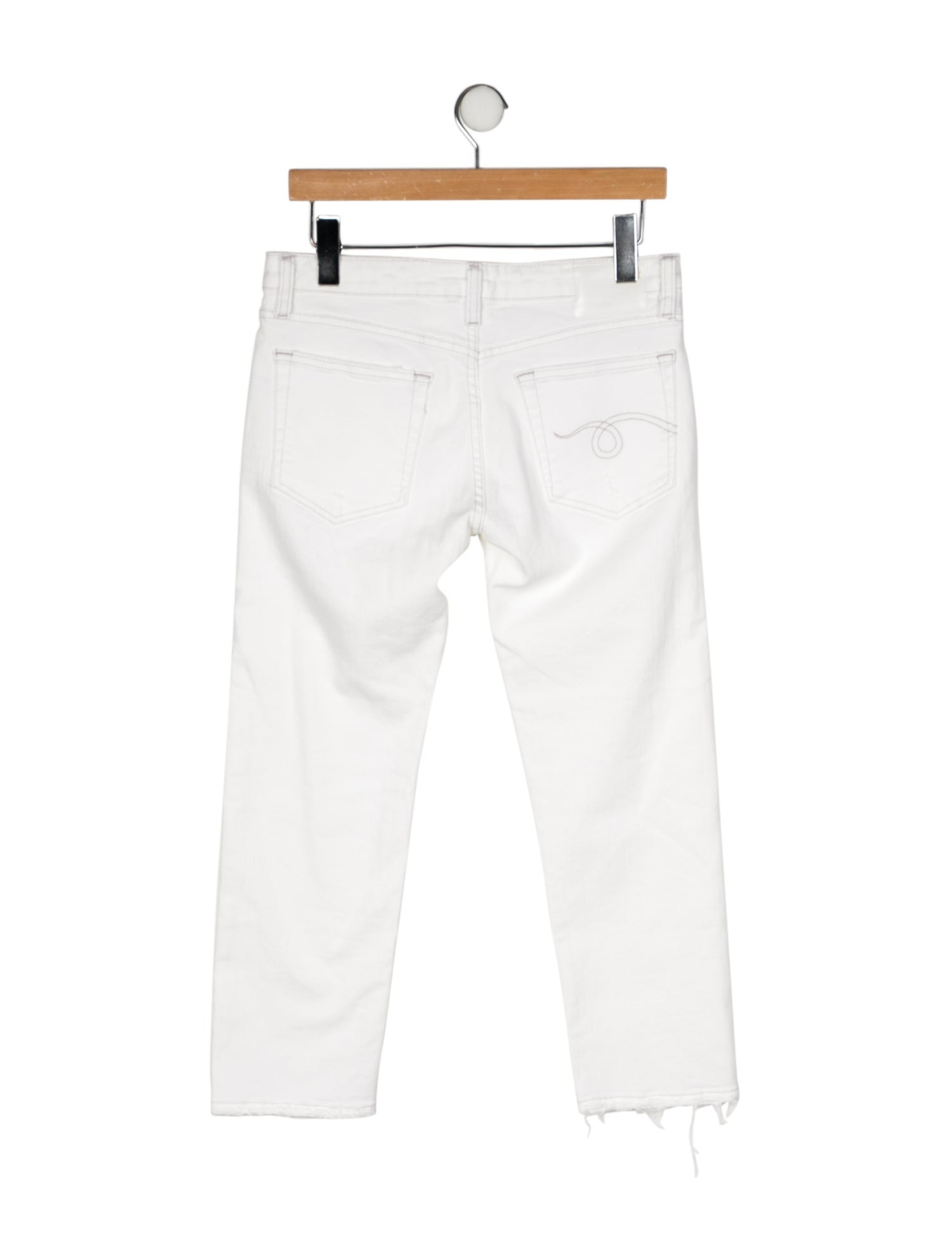 R13 Mid-Rise Straight Leg Jeans