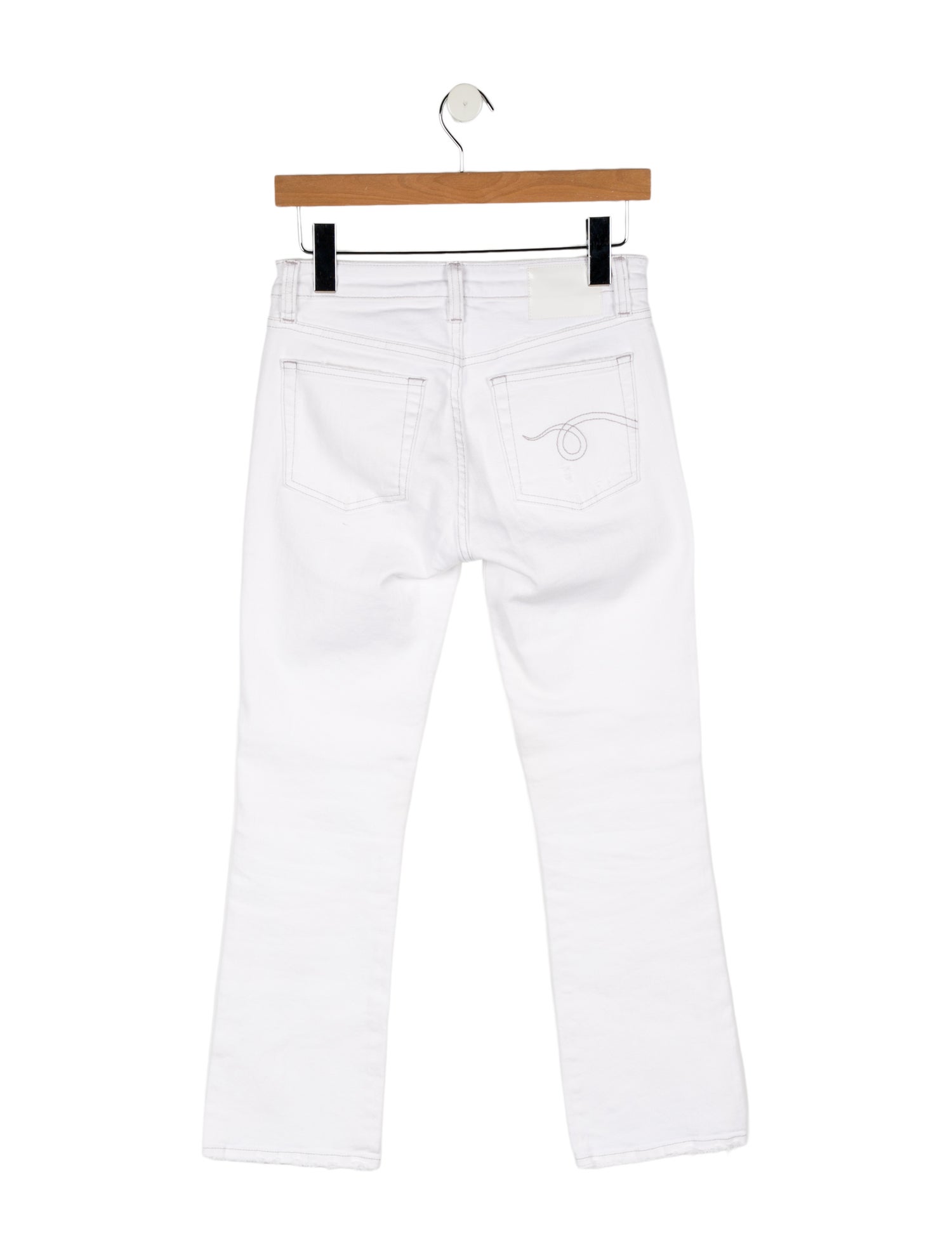 R13 Mid-Rise Straight Leg Jeans