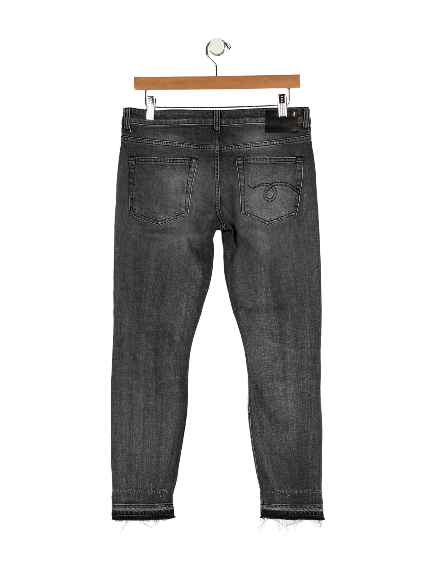 R13 Mid-Rise Straight Leg Jeans