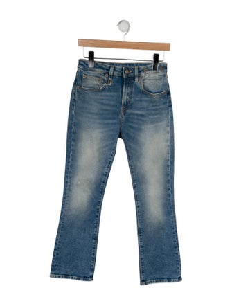 R13 Mid-Rise Straight Leg Jeans