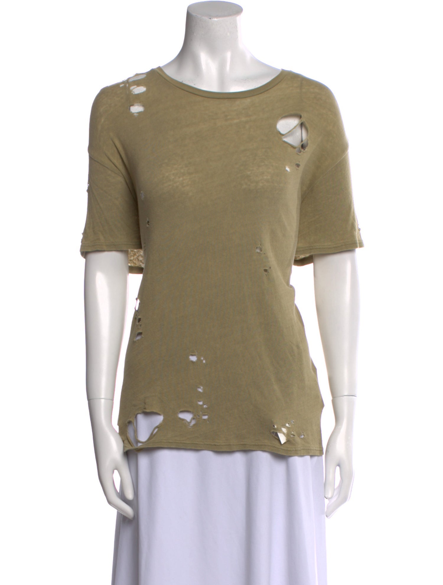 R13 Scoop Neck Short Sleeve T-Shirt