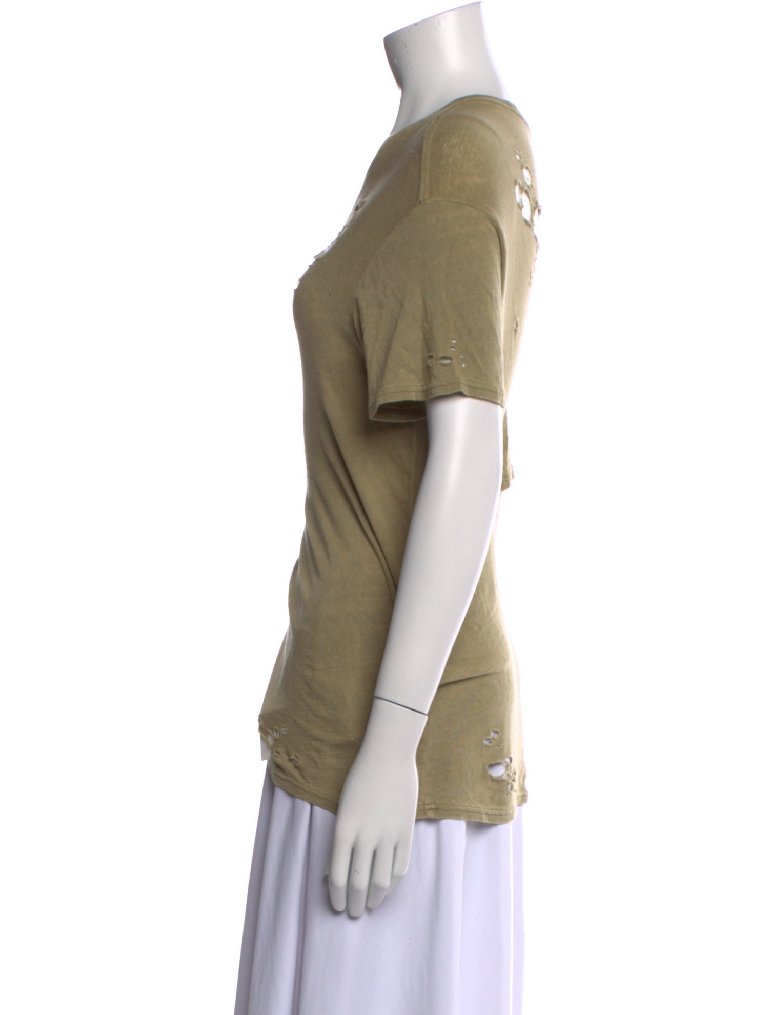 R13 Scoop Neck Short Sleeve T-Shirt