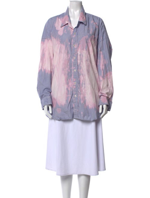 R13 Tie-Dye Print Long Sleeve Tunic