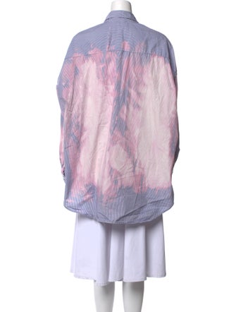 R13 Tie-Dye Print Long Sleeve Tunic