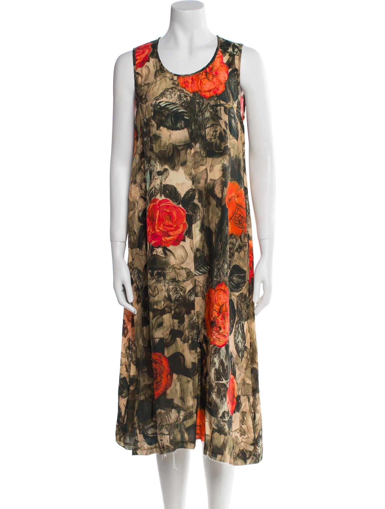 R13 Floral Print Midi Length Dress w/ Tags