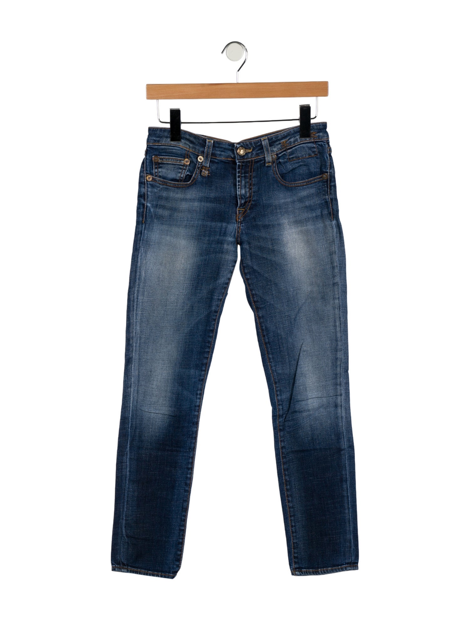 R13 Low-Rise Skinny Leg Jeans