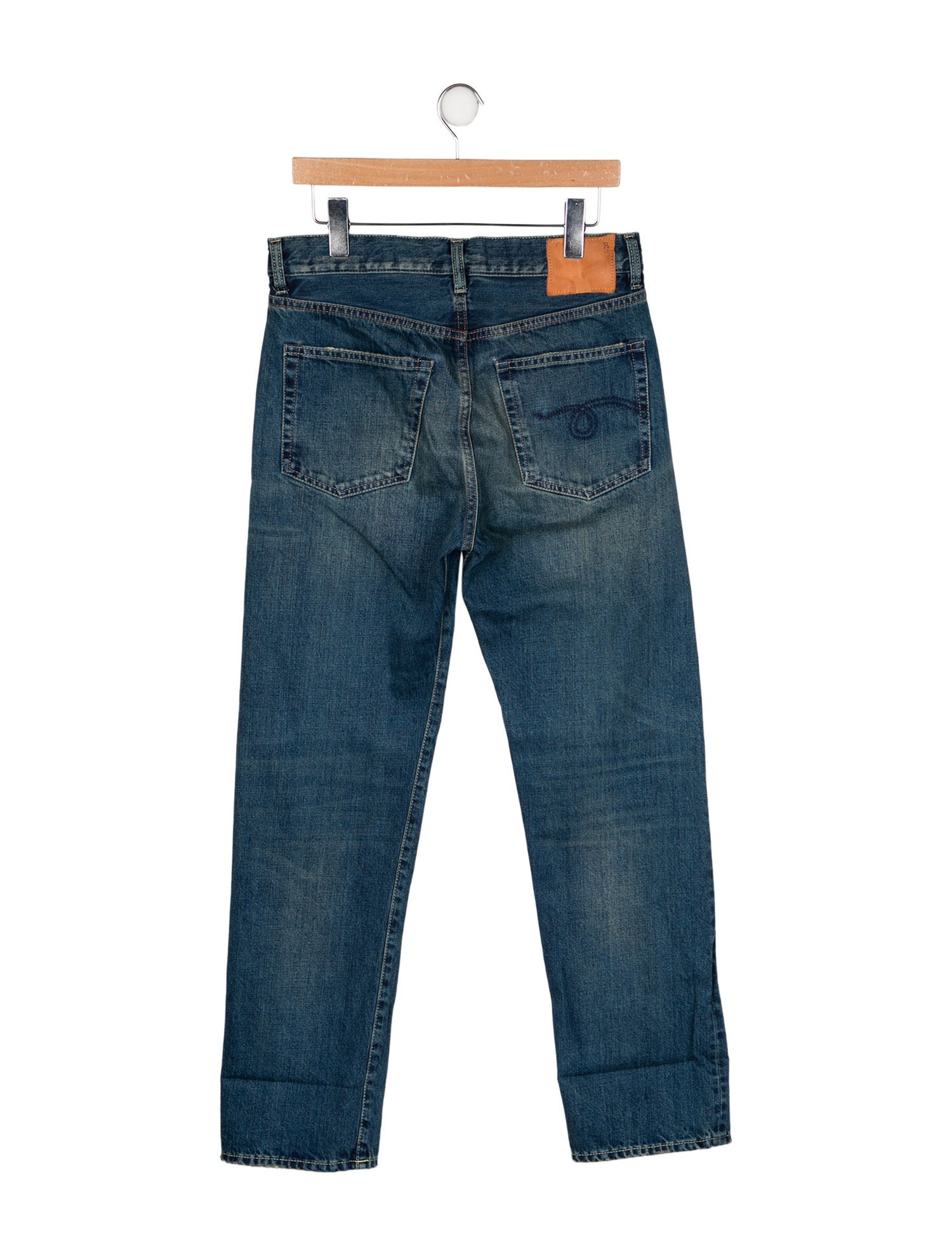 R13 High-Rise Straight Leg Jeans