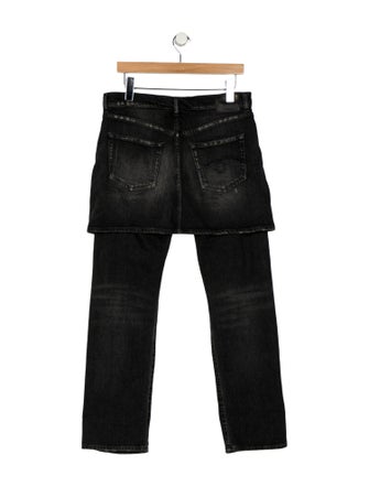 R13 Mid-Rise Straight Leg Jeans