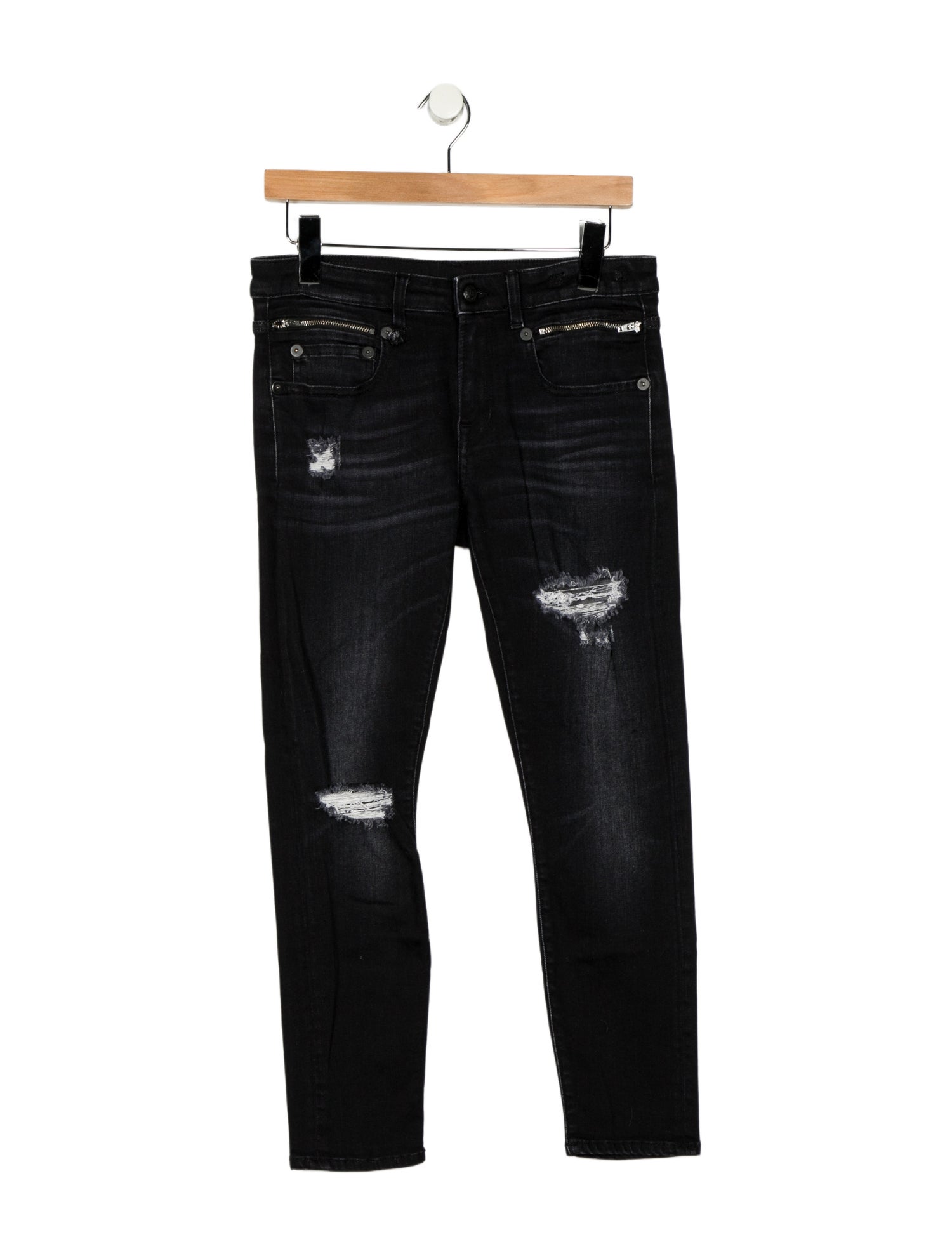 R13 Mid-Rise Skinny Leg Jeans