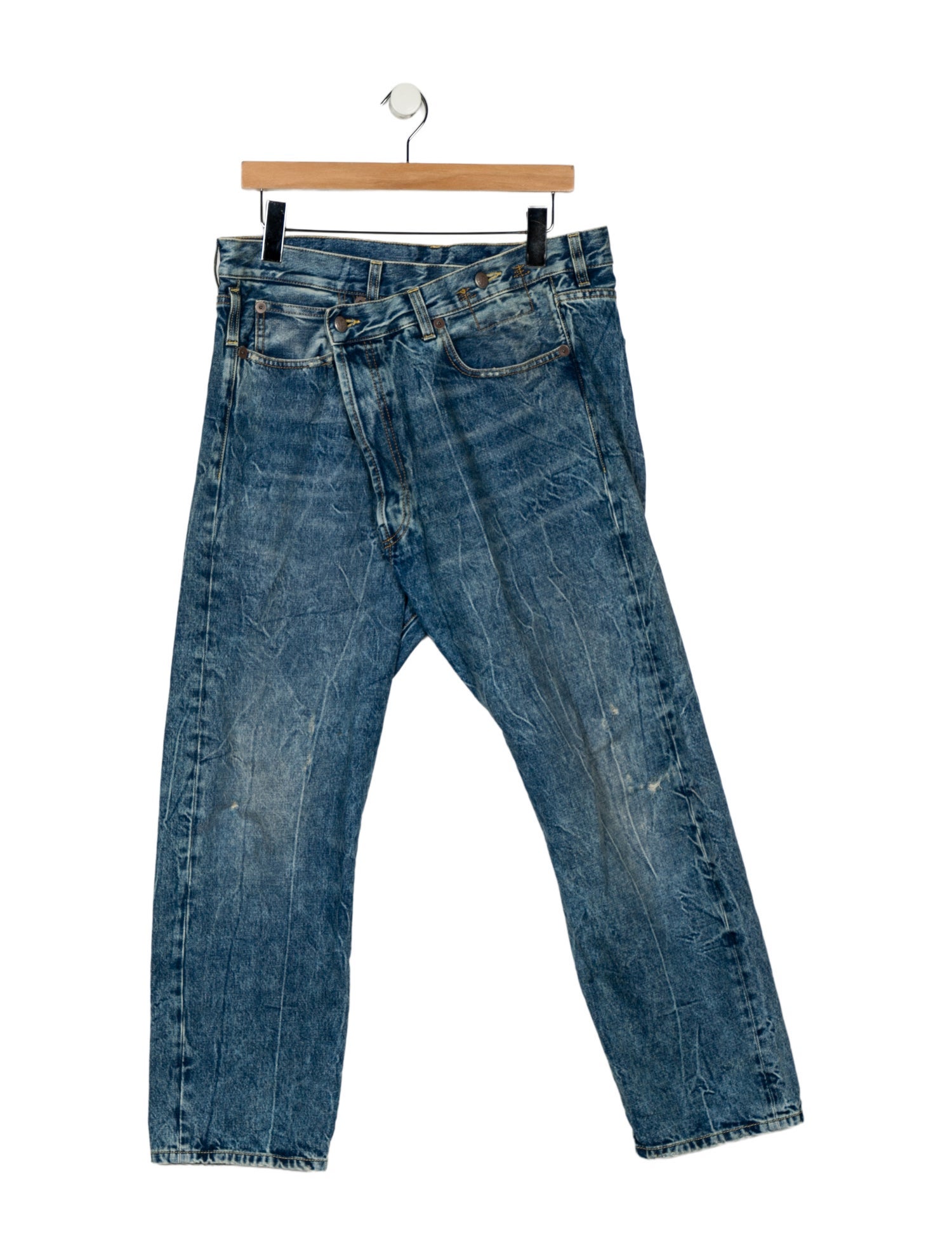 R13 High-Rise Straight Leg Jeans