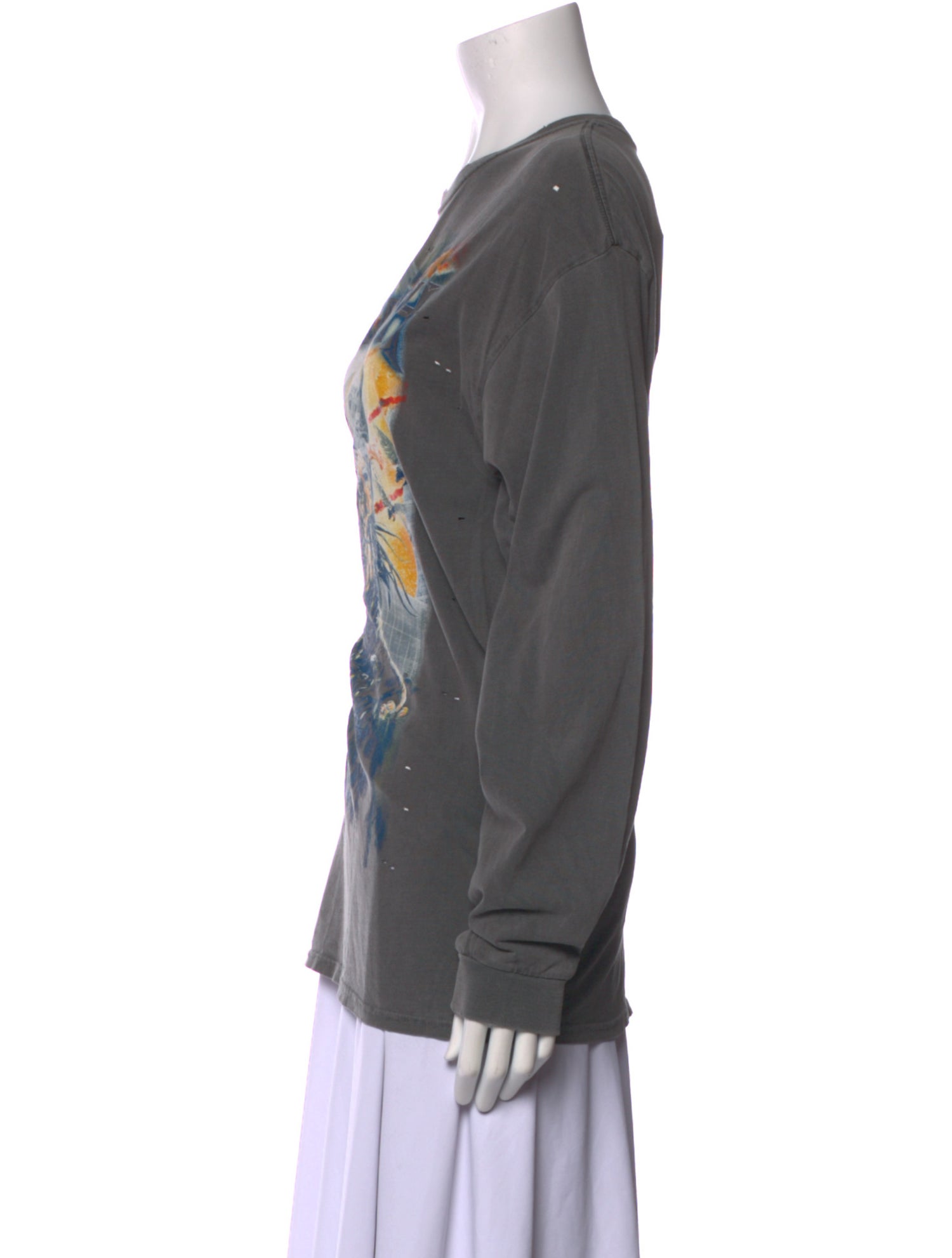 R13 Graphic Print Crew Neck Sweatshirt