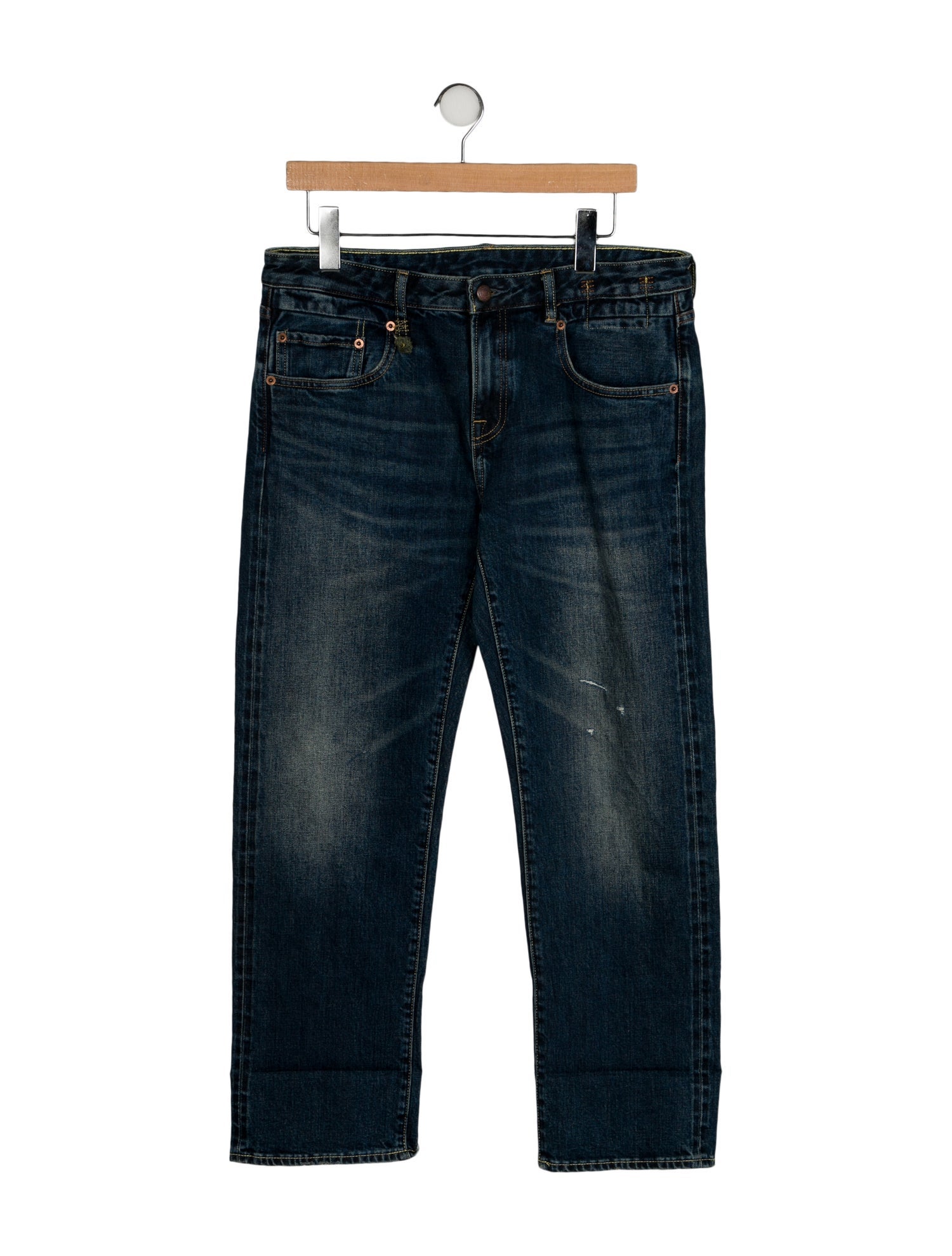 R13 Mid-Rise Straight Leg Jeans