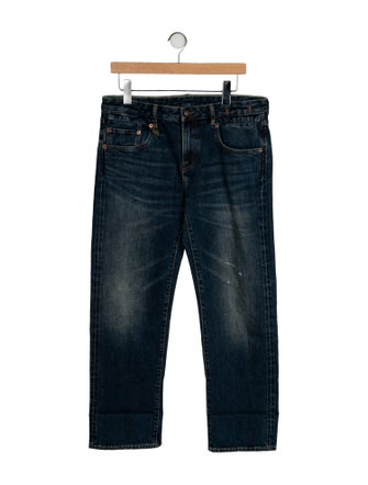 R13 Mid-Rise Straight Leg Jeans