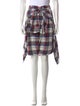 R13 Plaid Print Knee-Length Shorts