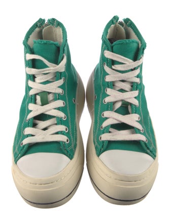 R13 Canvas Colorblock Pattern Sneakers