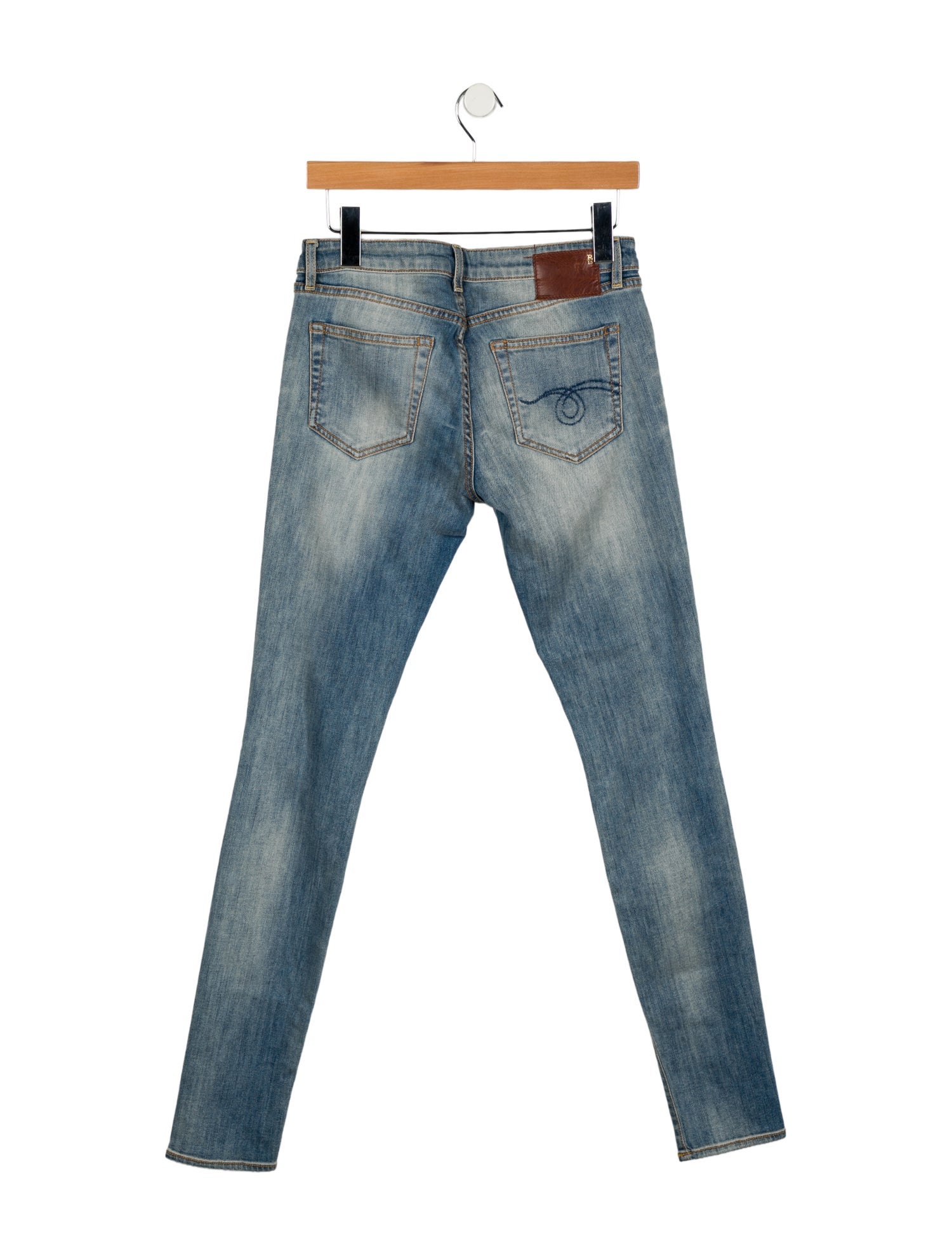 R13 Mid-Rise Skinny Leg Jeans