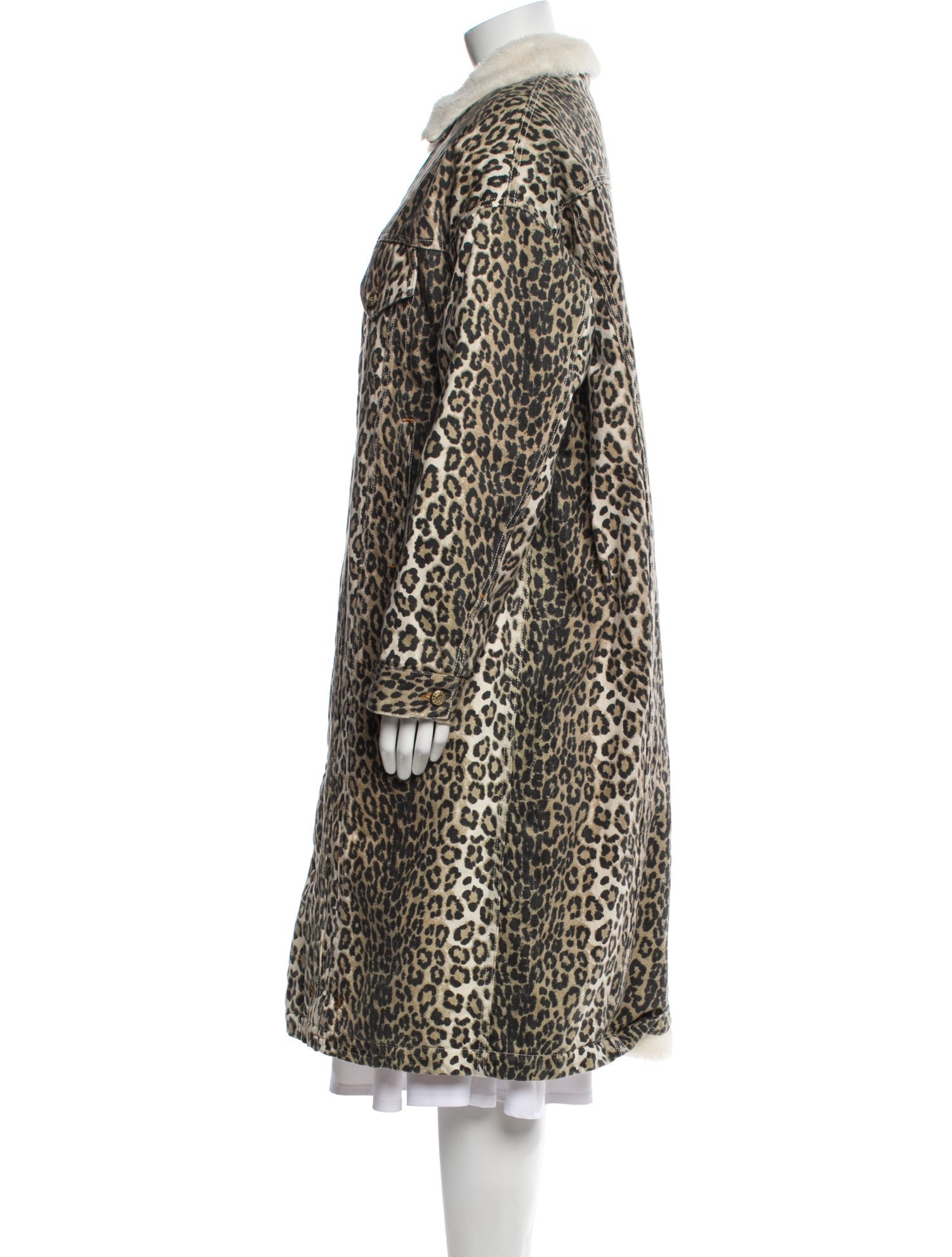 R13 Animal Print Trench Coat w/ Tags