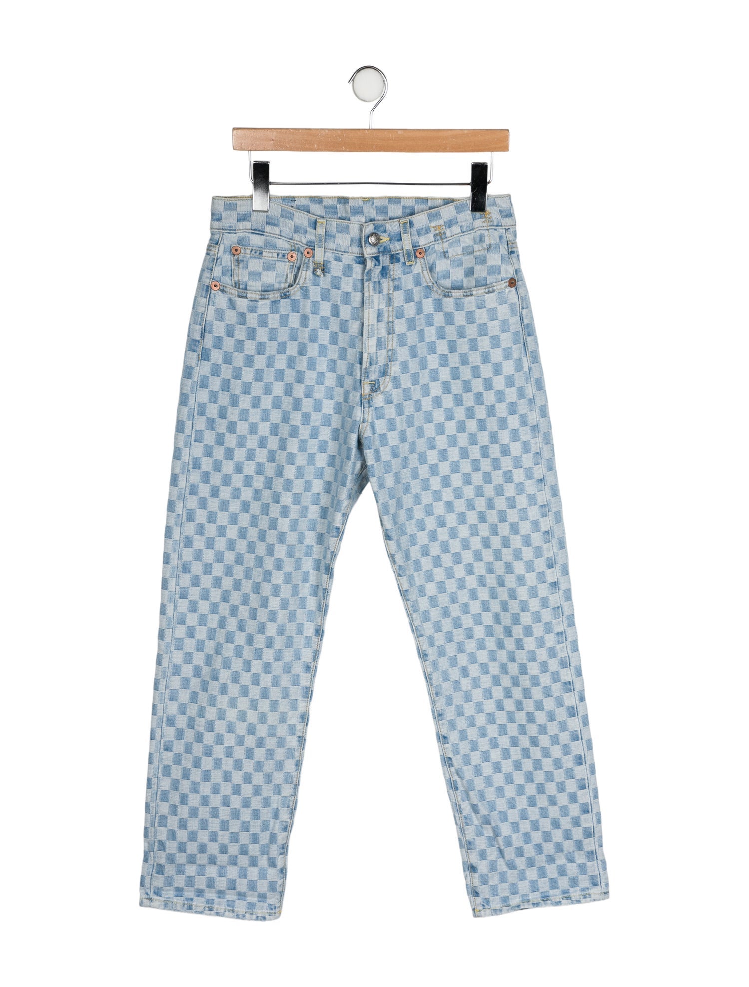 R13 High-Rise Straight Leg Jeans