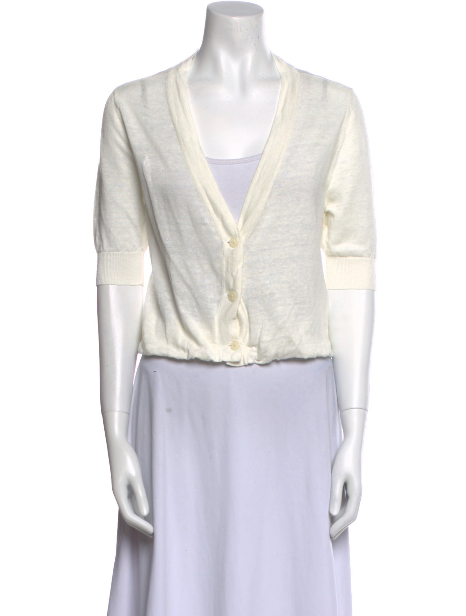 R13 Linen V-Neck Sweater