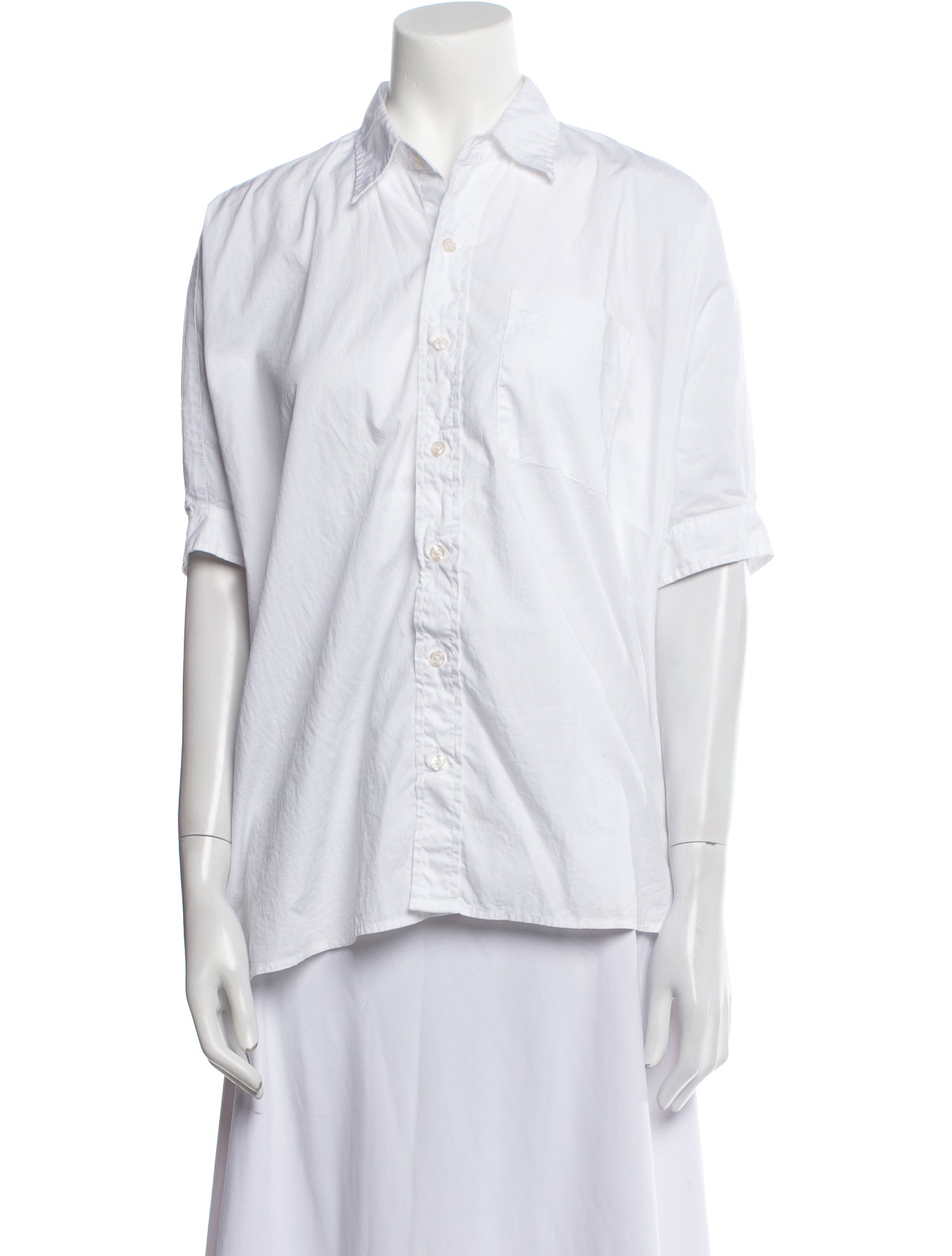 R13 Short Sleeve Button-Up Top