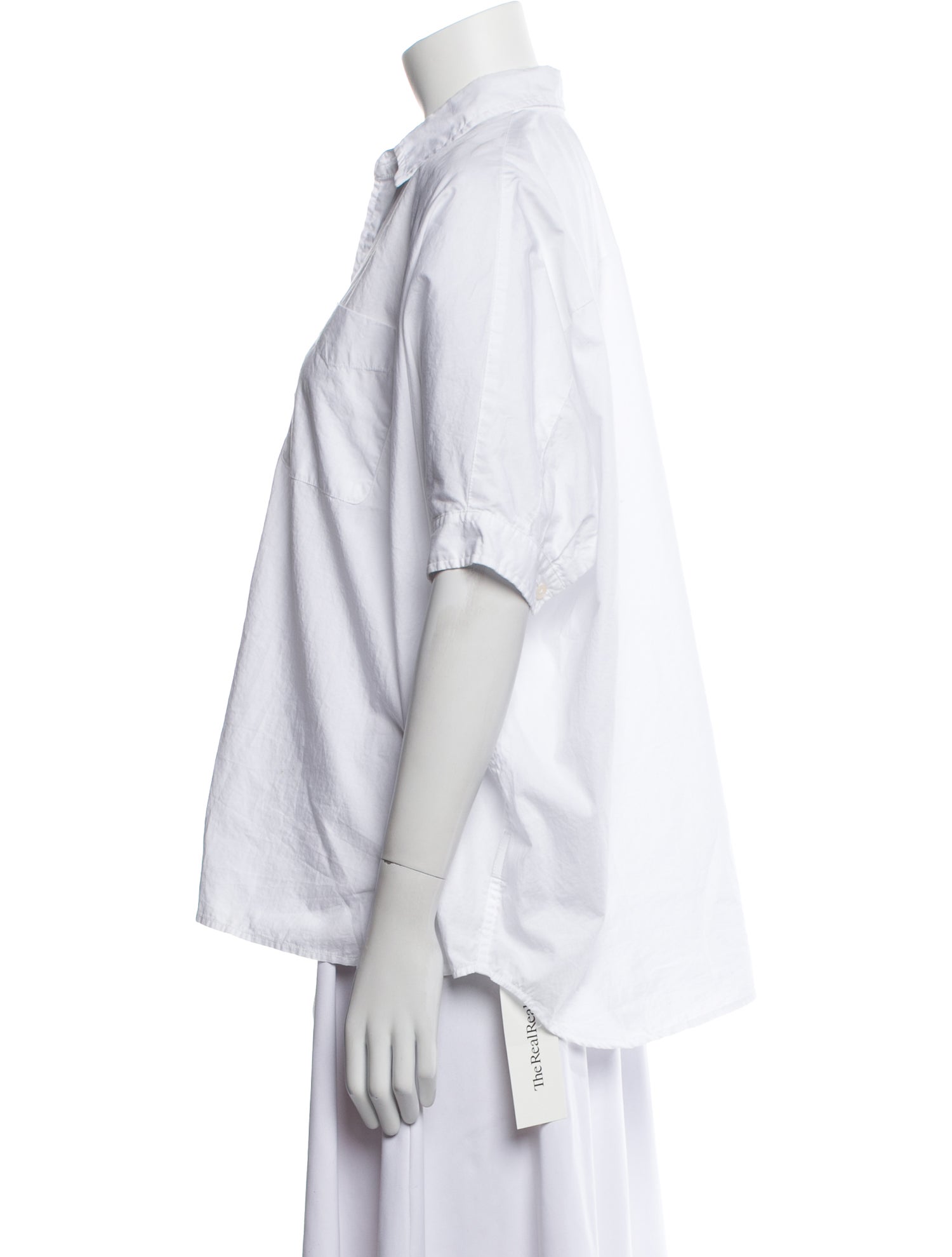 R13 Short Sleeve Button-Up Top