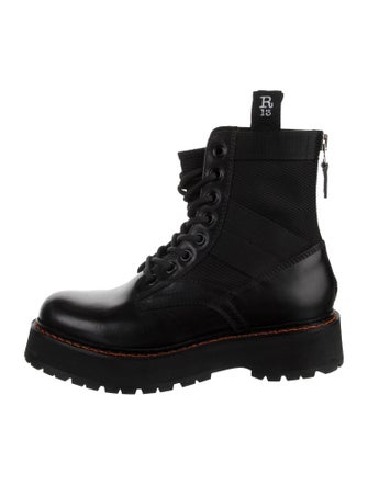 R13 Leather Combat Boots