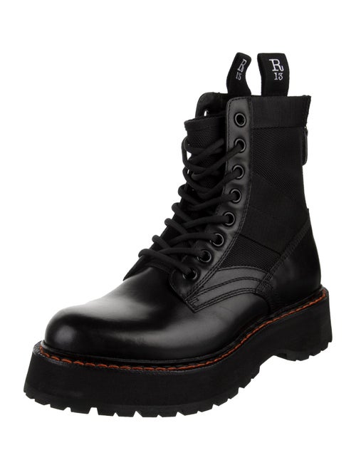 R13 Leather Combat Boots